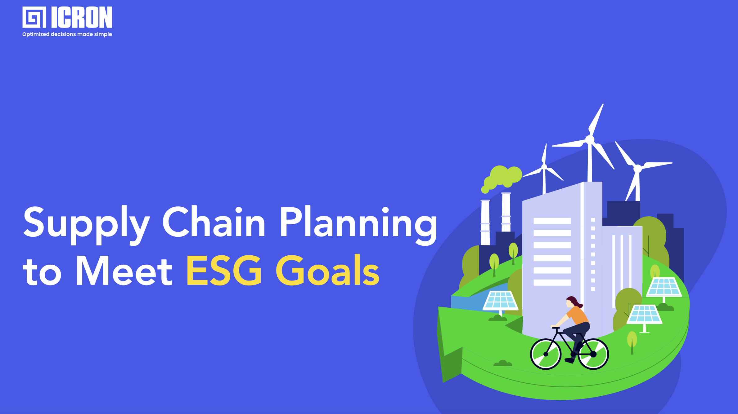Supply Chain Planning to Meet ESG Goals