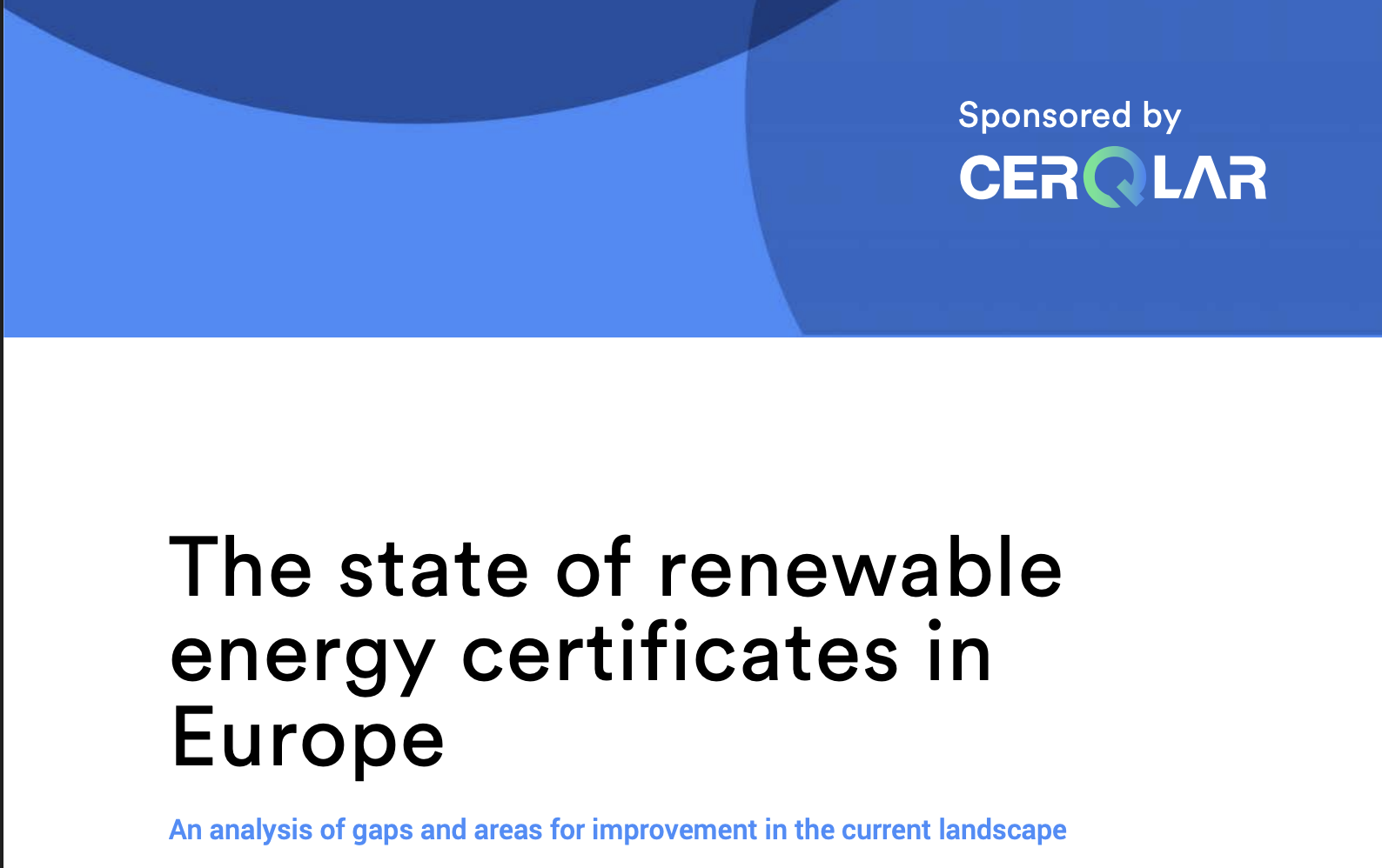 The State of Renewable Energy Certificates in Europe